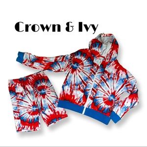Crown & Ivy Tye Dye Outfit. Girls size Medium.